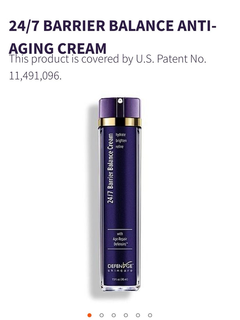 DefenAge 24/7 Barrier Balance Cream